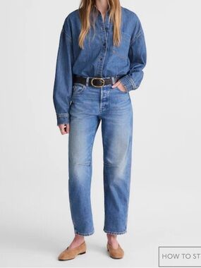 Madewell The Darted Barrel Leg Jean | Women’s Size 30T